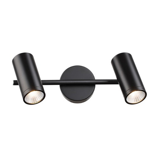 RENDL Outlet BOGARD II wall matt black  230V LED 2x5W 40°  3000K R12503 1