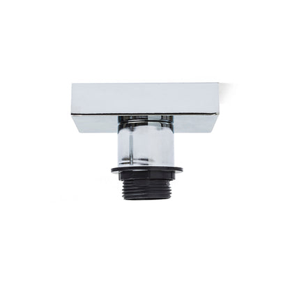 RENDL shades, shade bases, pendent sets SOLO SQ ceiling base  chrome 230V LED E27 15W R12584 2