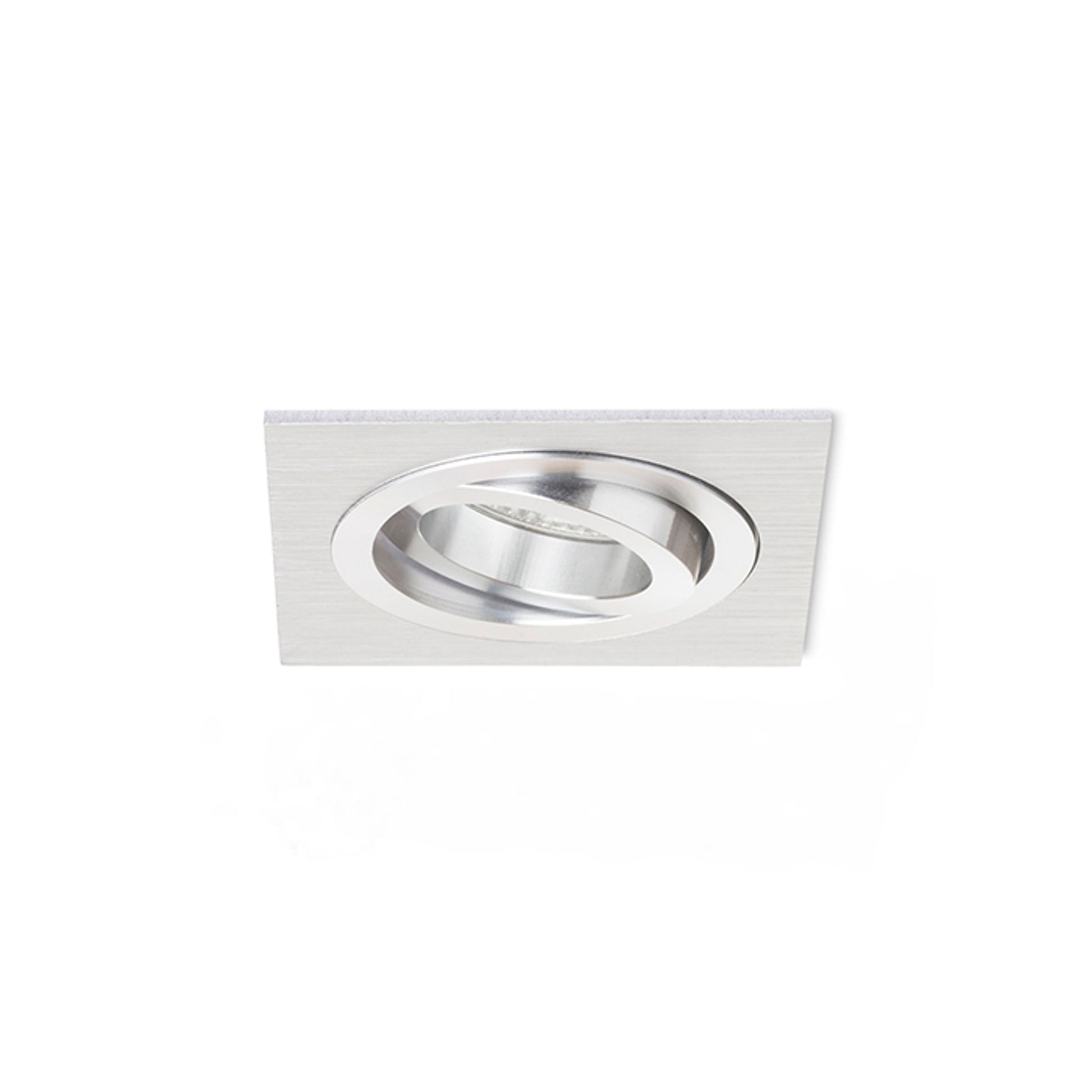 RENDL recessed light PASADENA GU10 SQ I recessed  brushed aluminum 230V LED GU10 7W R12709 10
