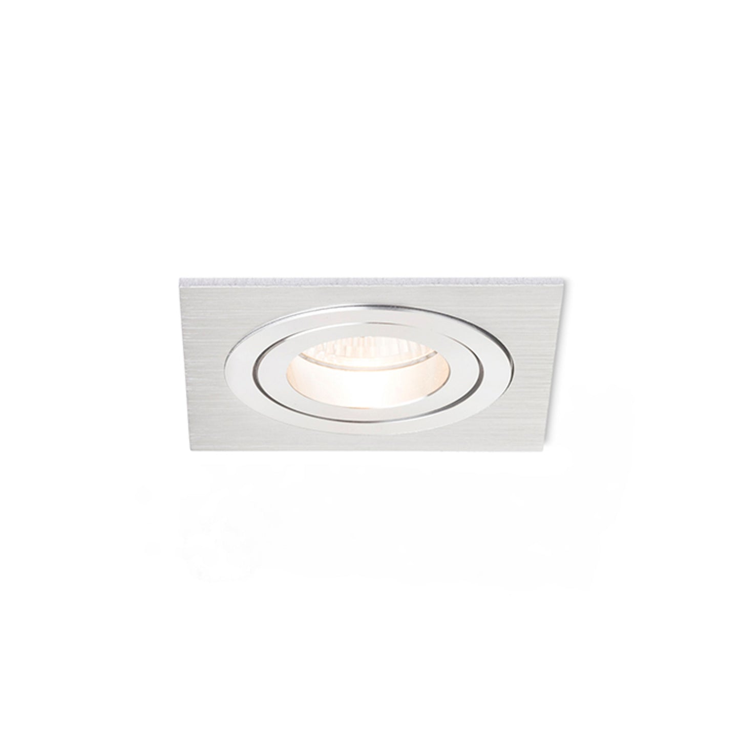 RENDL recessed light PASADENA GU10 SQ I recessed  brushed aluminum 230V LED GU10 7W R12709 9