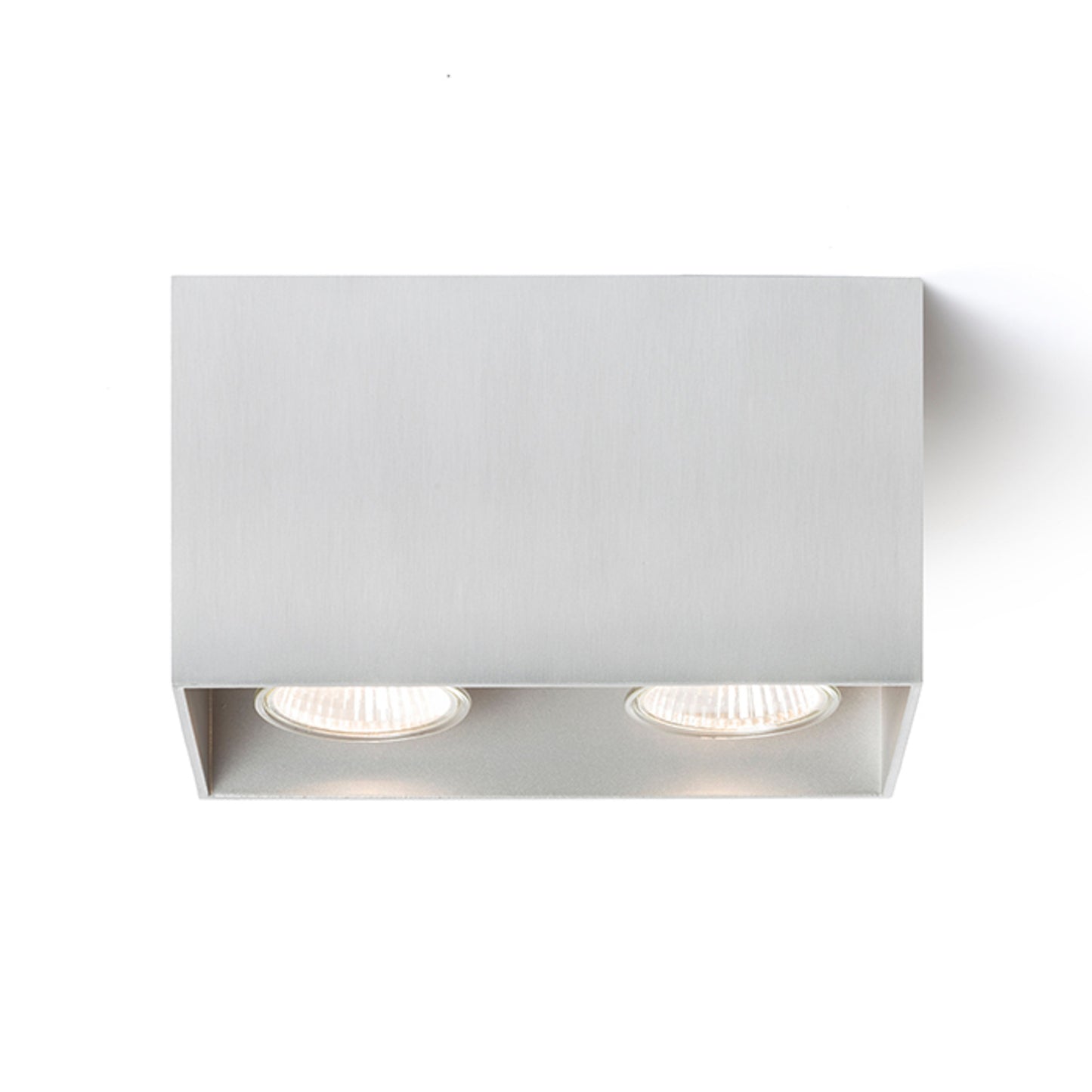 RENDL surface mounted lamp AGATE II ceiling  brushed aluminum 230V LED GU10 2x7W R12738 4