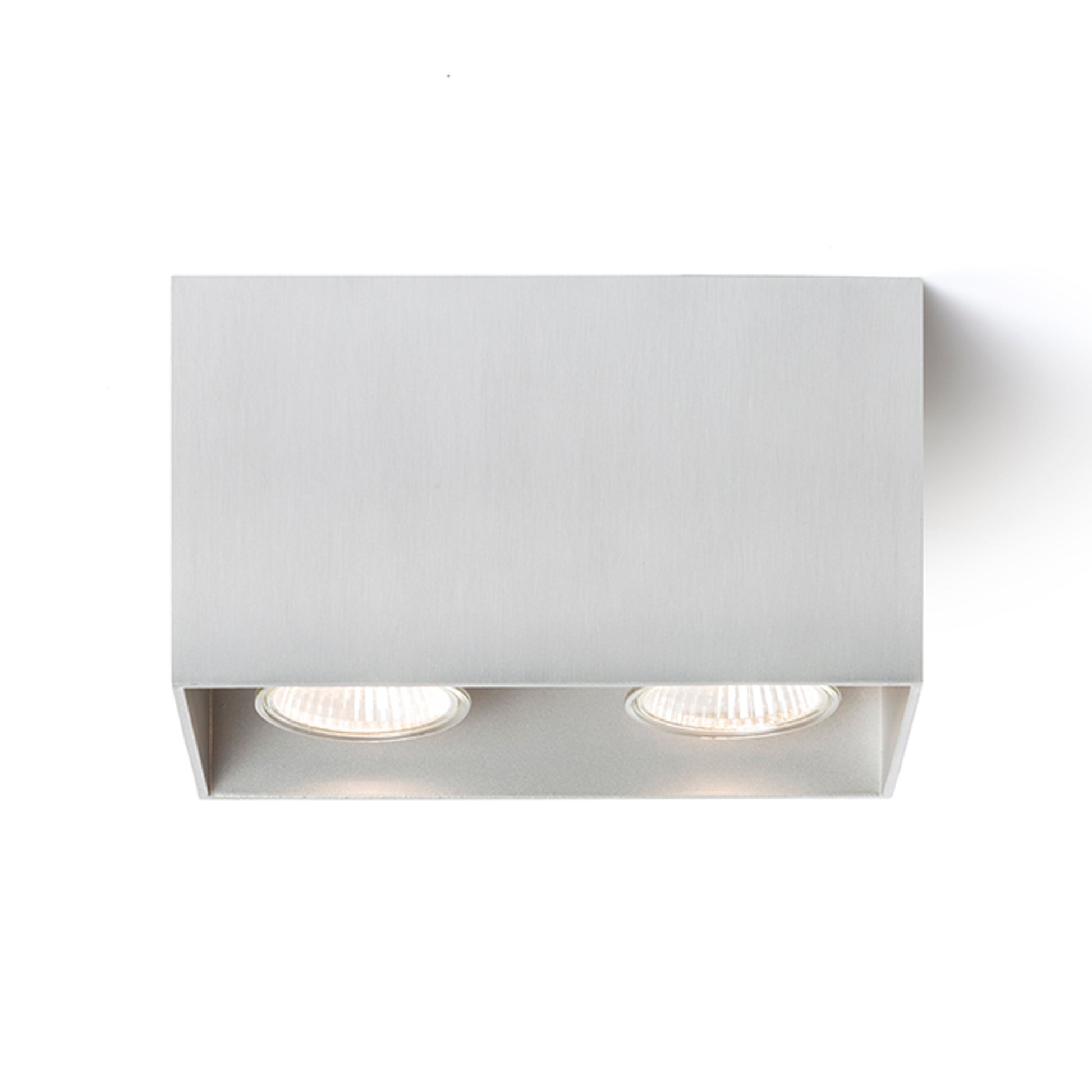 RENDL surface mounted lamp AGATE II ceiling  brushed aluminum 230V LED GU10 2x7W R12738 4