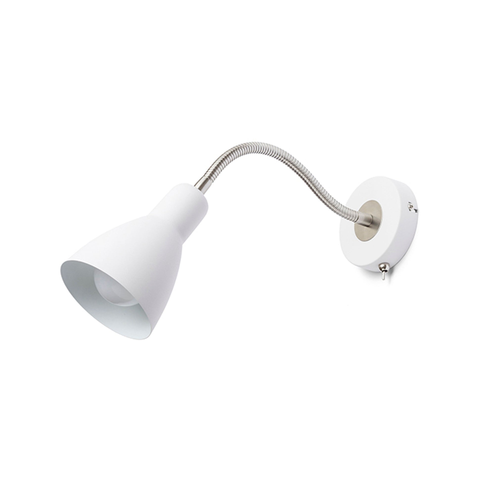 RENDL spotlight KAYA wall white matt nickel 230V LED E27 15W R12898 3