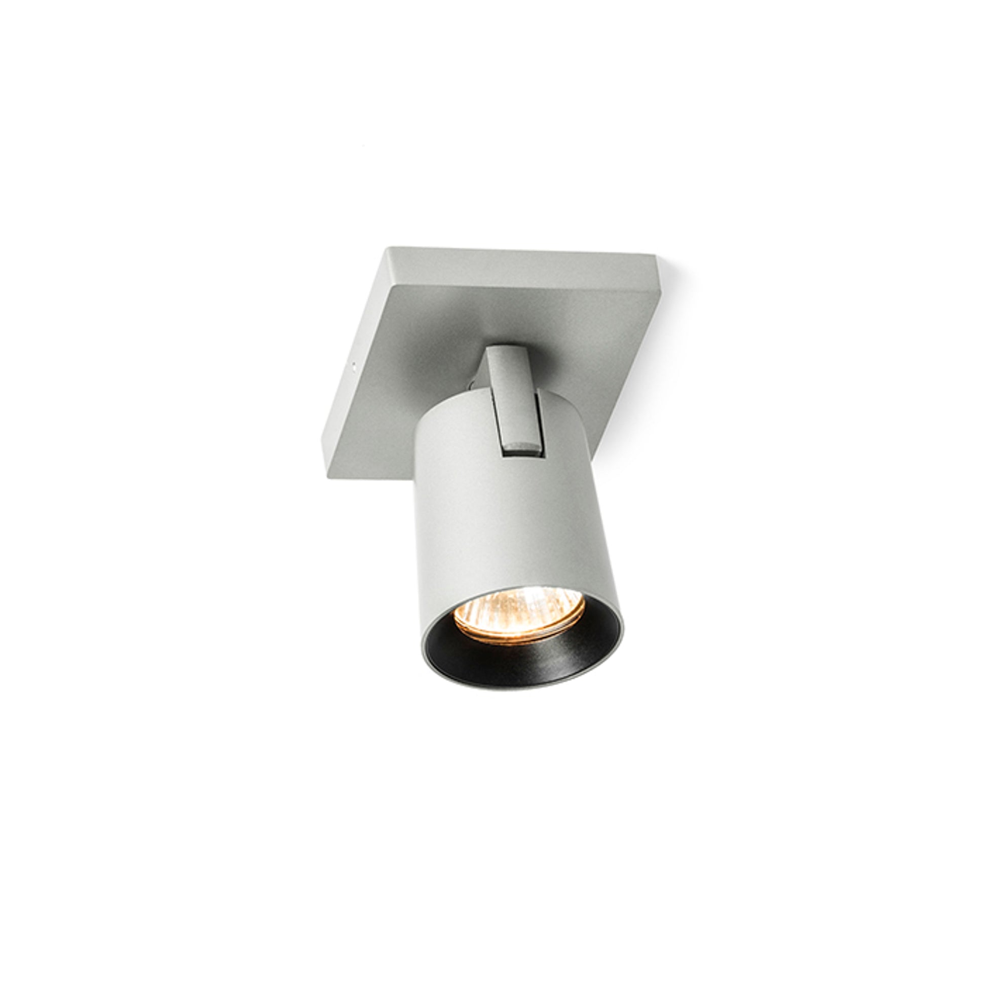 RENDL spotlight KENNY I surface mounted  brushed aluminum/black 230V LED GU10 8W R12913 2