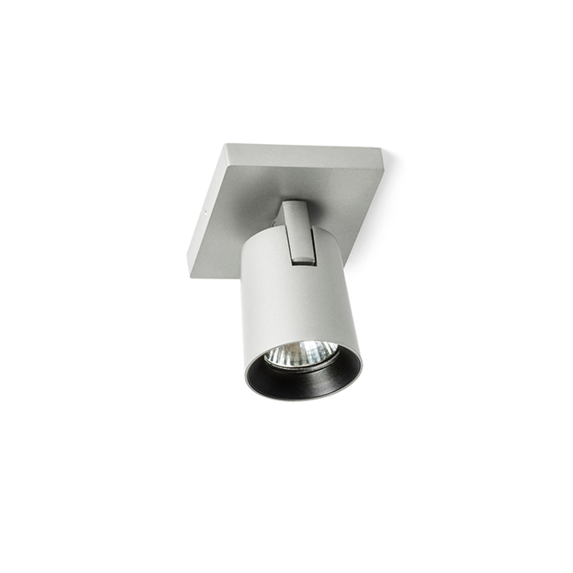 RENDL spotlight KENNY I surface mounted  brushed aluminum/black 230V LED GU10 8W R12913 5