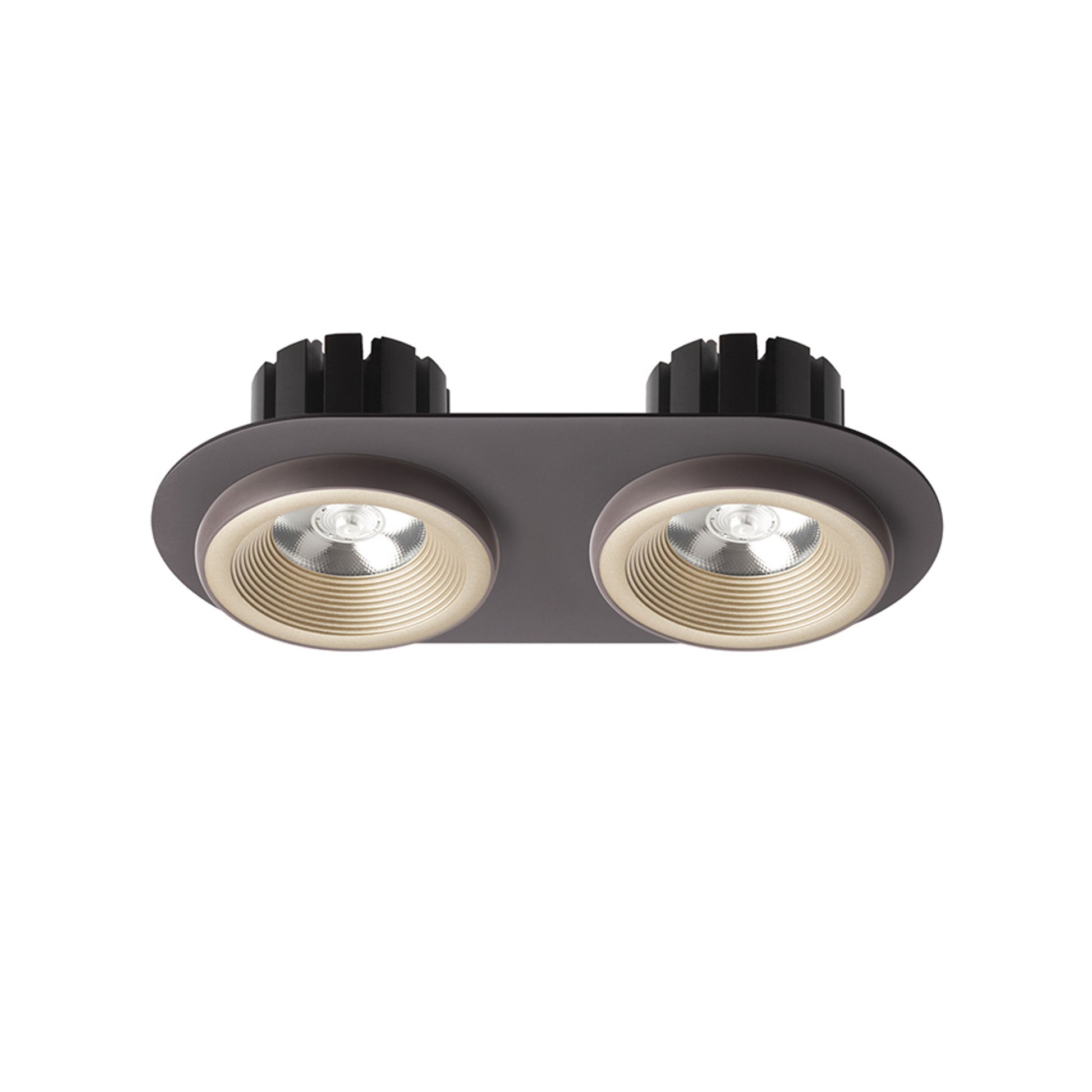 RENDL recessed light SHARM R II recessed pearl gold/brown 230V LED 2x10W 24° 3000K R13241 2