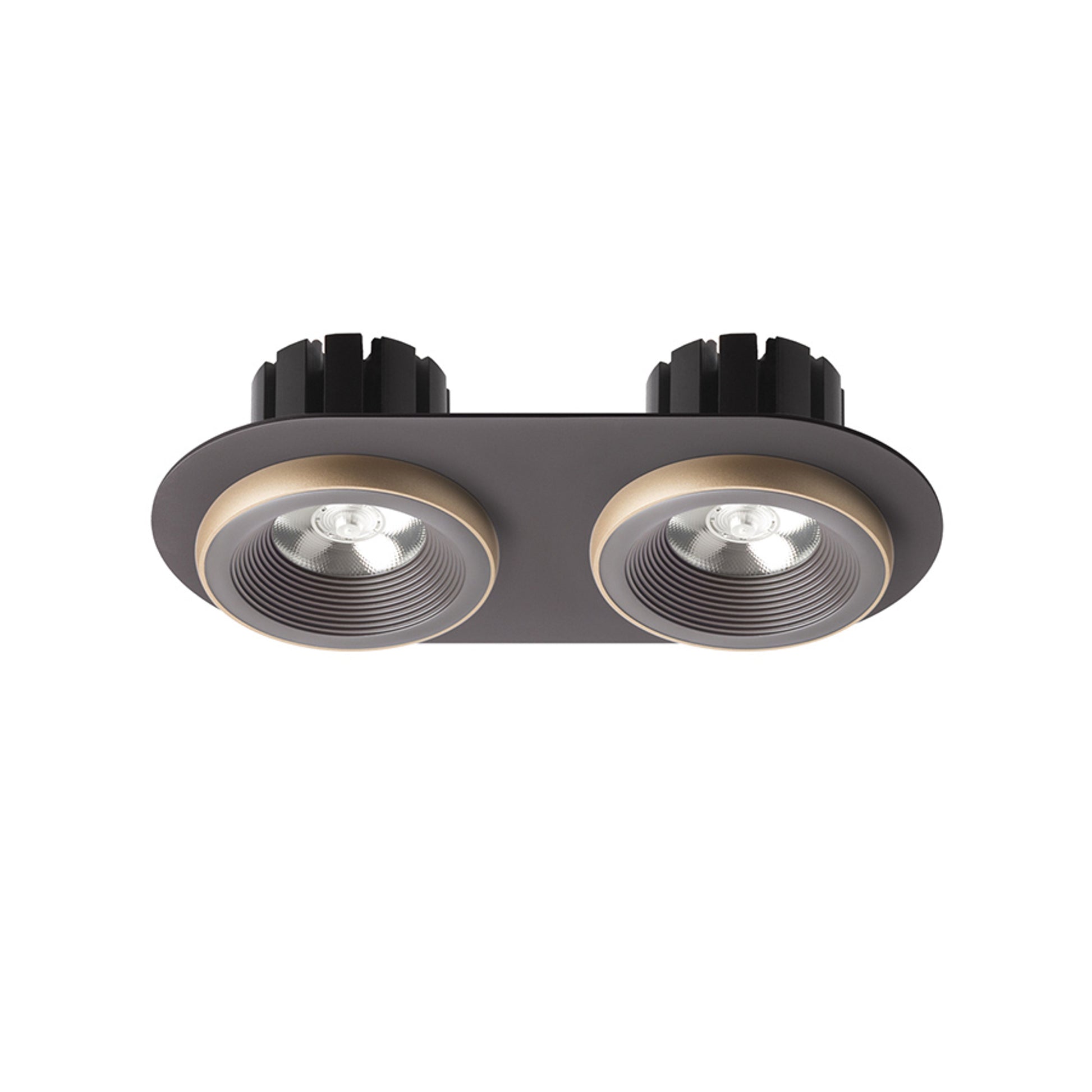 RENDL recessed light SHARM R II recessed brown/pearl gold 230V LED 2x10W 24° 3000K R13242 2