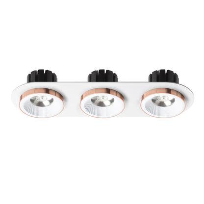 RENDL recessed light SHARM R III recessed white copper 230V LED 3x10W 24° 3000K R13245 2