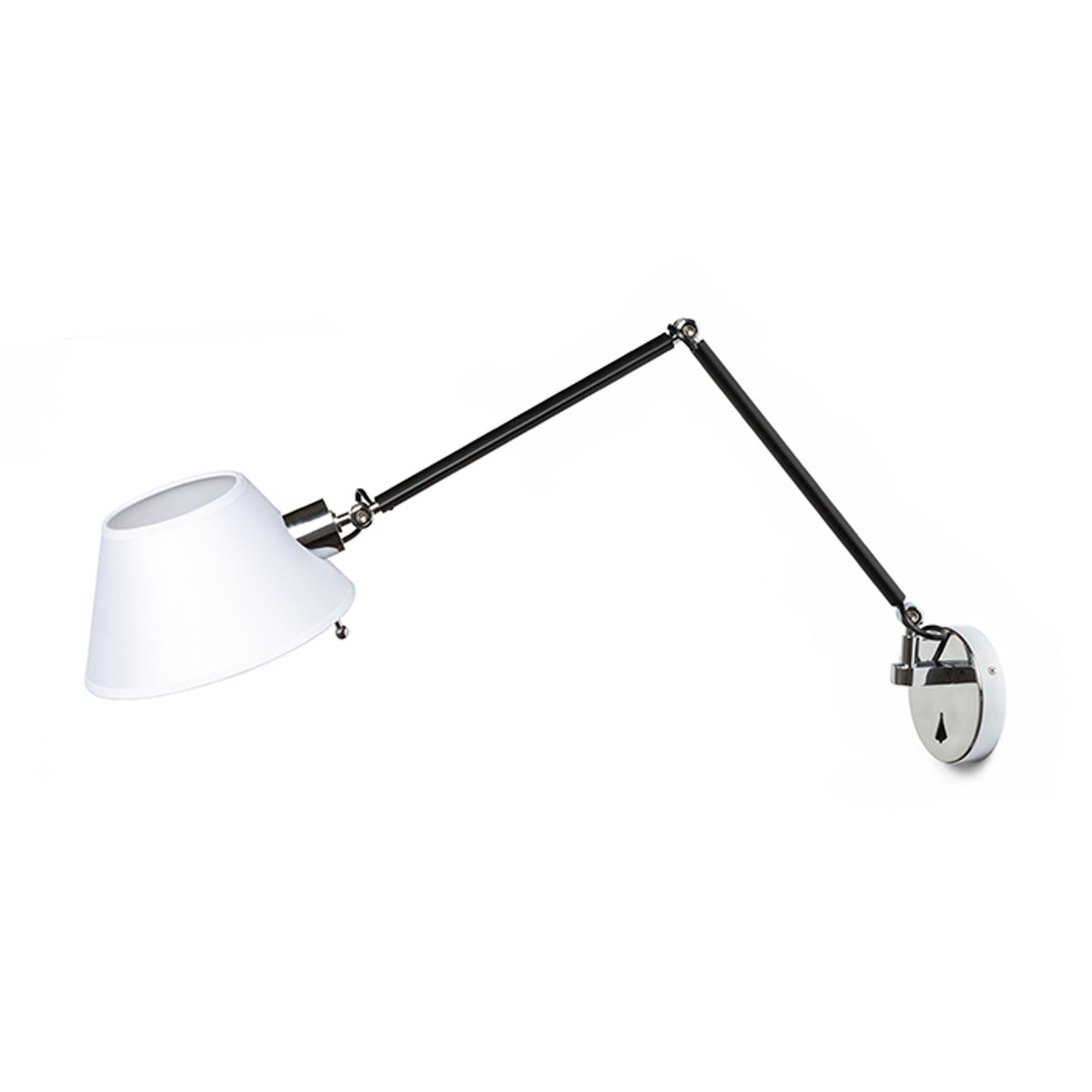 RENDL wall lamp MONTANA wall white/black chrome 230V LED E27 11W R13282 7