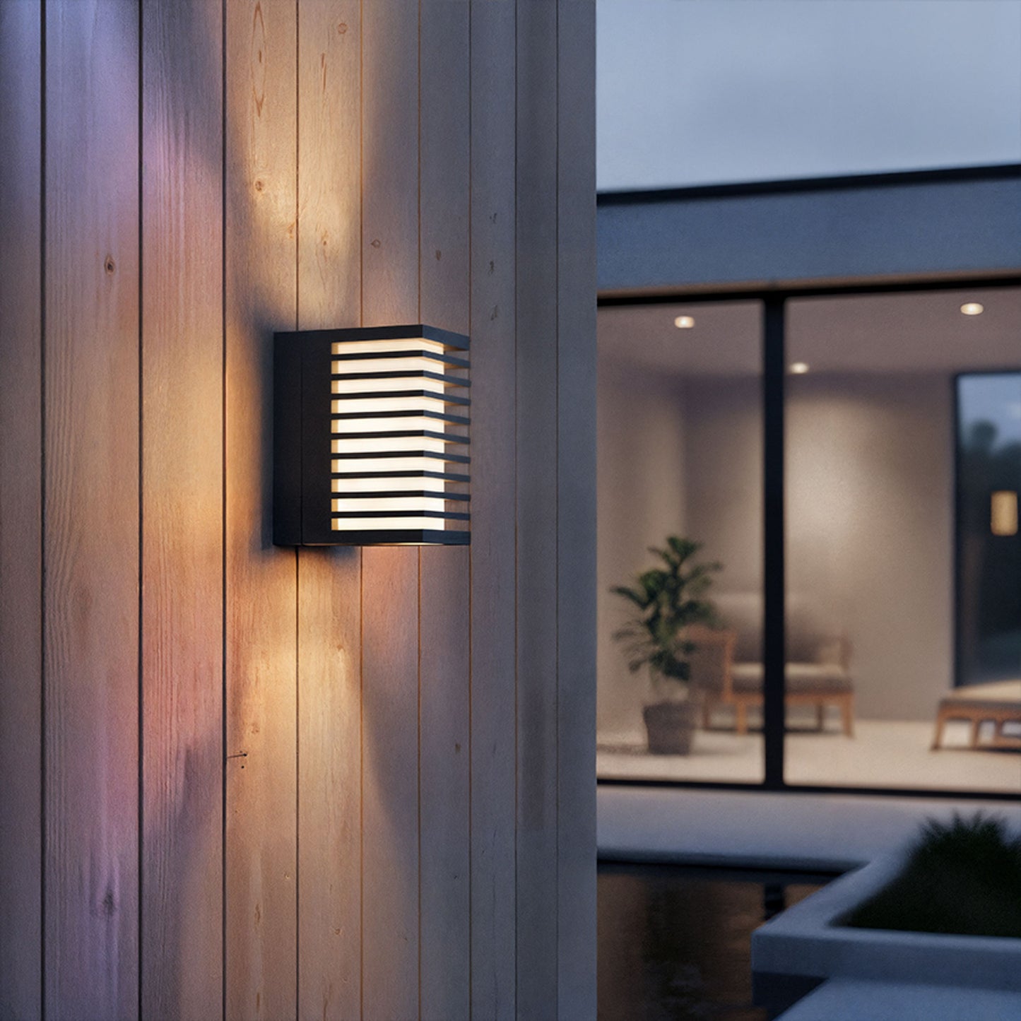 RENDL outdoor lamp CLAIRE RC wall anthracite grey frosted acrylic 230V LED 6W IP54  3000K R13563 5