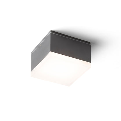 RENDL outdoor lamp ORIN SQ ceiling anthracite grey satinated acrylic 230V LED 10W IP54 3000K R13629 2