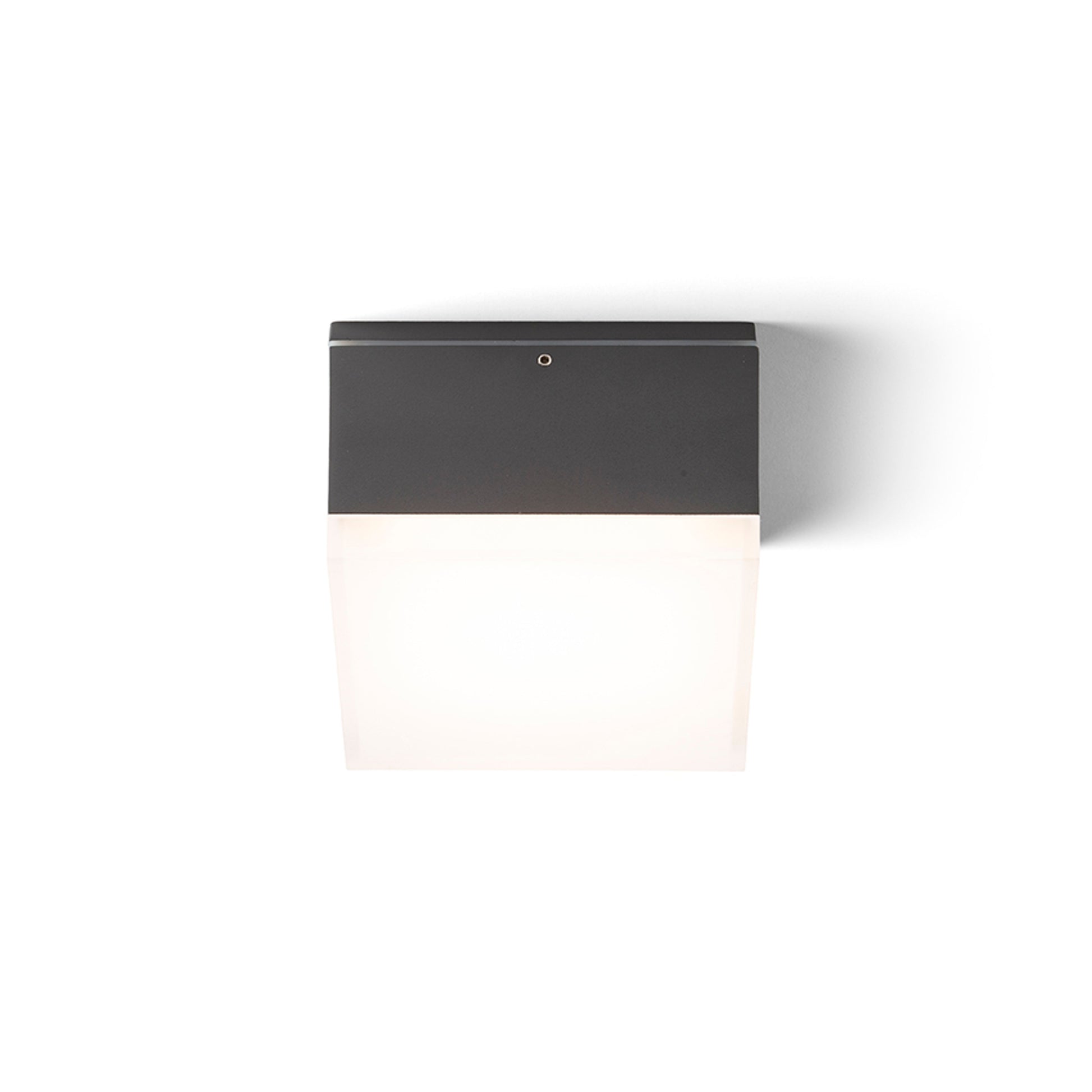 RENDL outdoor lamp ORIN SQ ceiling anthracite grey satinated acrylic 230V LED 10W IP54 3000K R13629 4