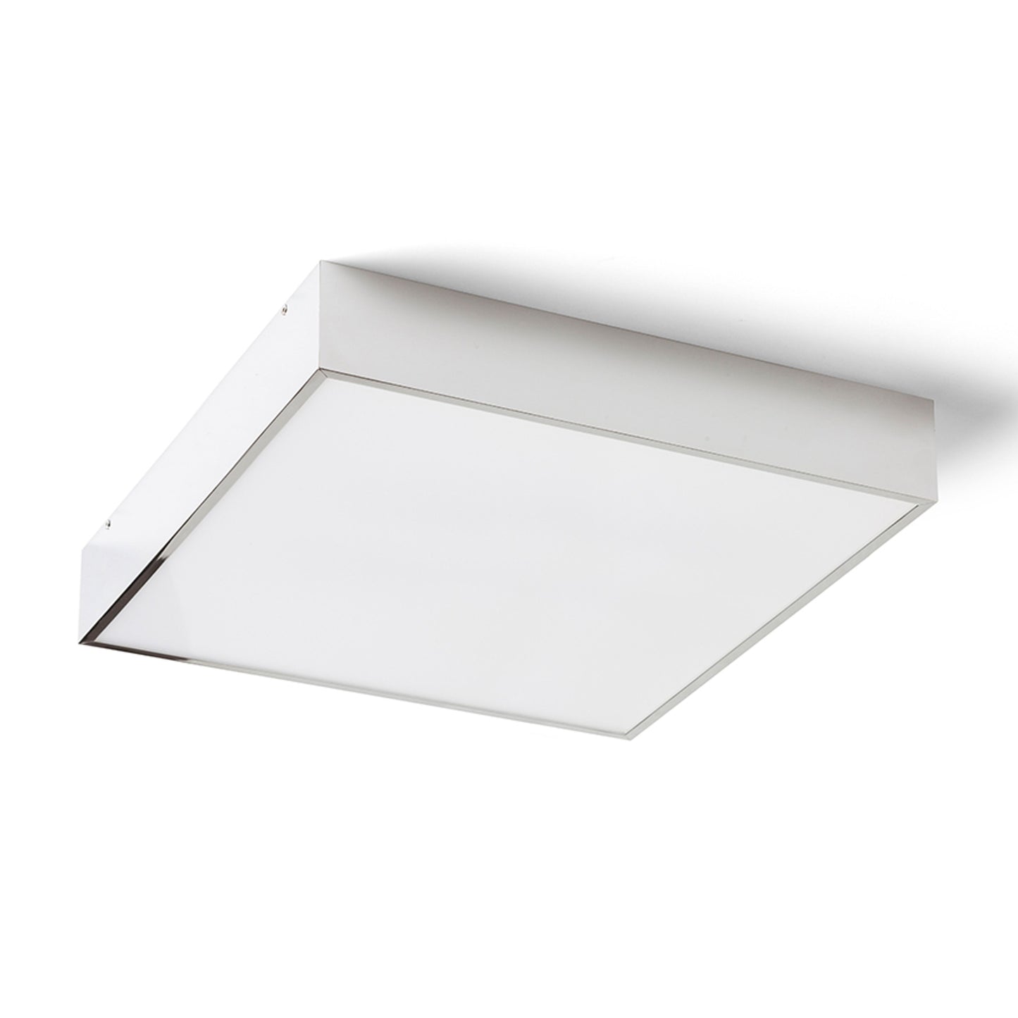RENDL surface mounted lamp MERANO LED 35 ceiling  chrome/matte acrylic 230V LED 24W IP44  3000K R13698 1