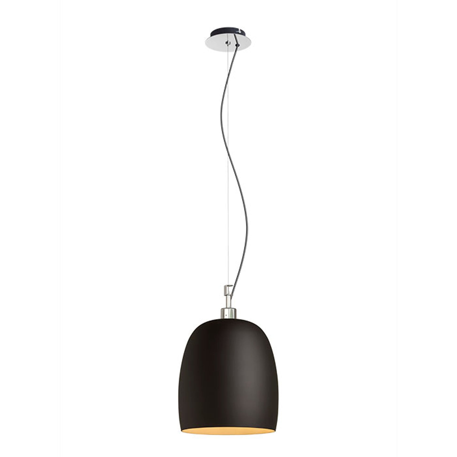RENDL pendant lamp COROA NEW 28 pendant black chrome 230V LED E27 15W R13825 1