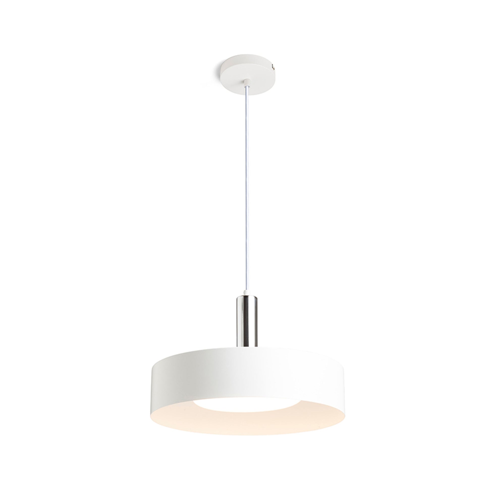 RENDL pendant lamp GIULIA 40 pendant white chrome 230V LED E27 30W R13912 1