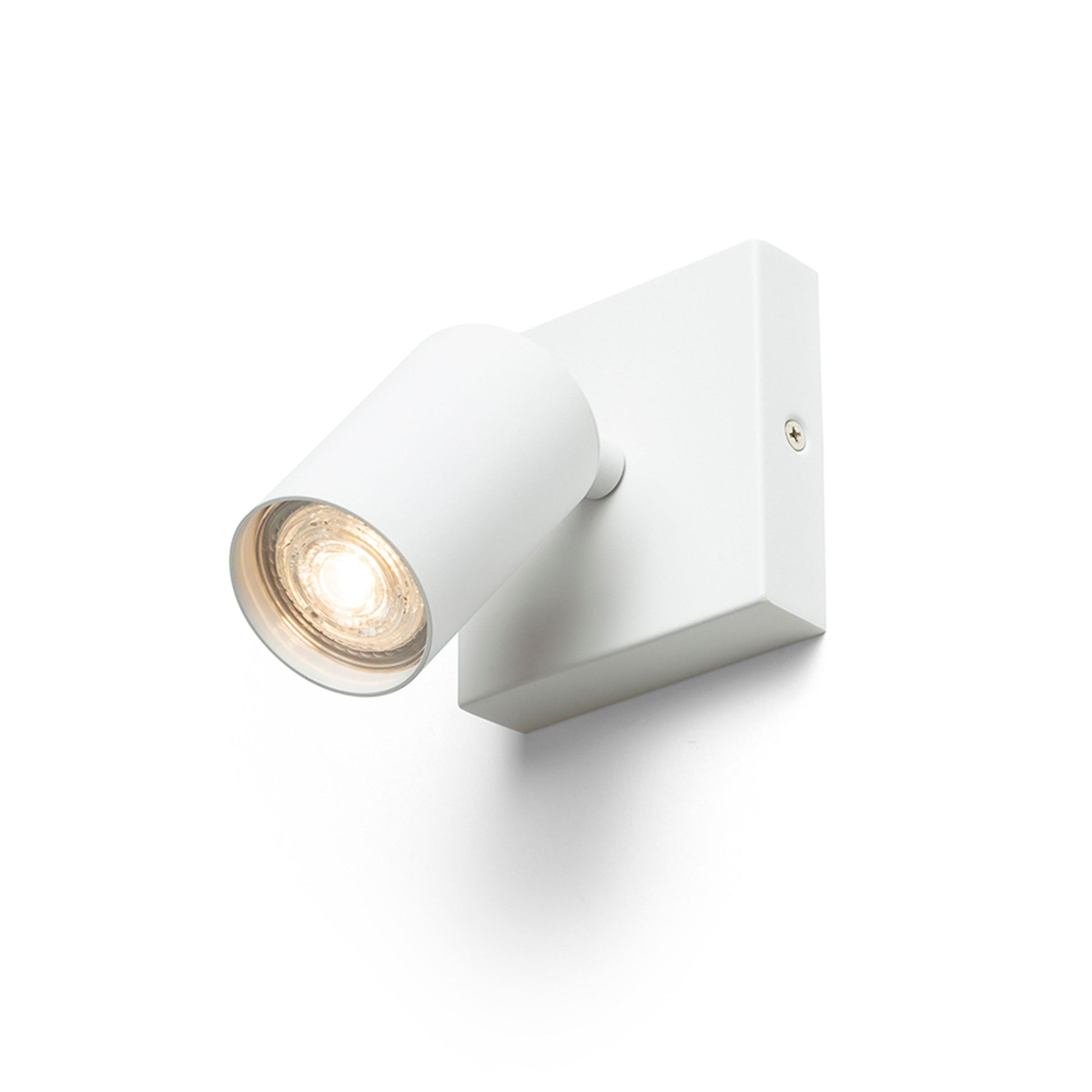 RENDL spotlight DUDE SQ surface mounted white 230V LED GU10 9W R13920 1
