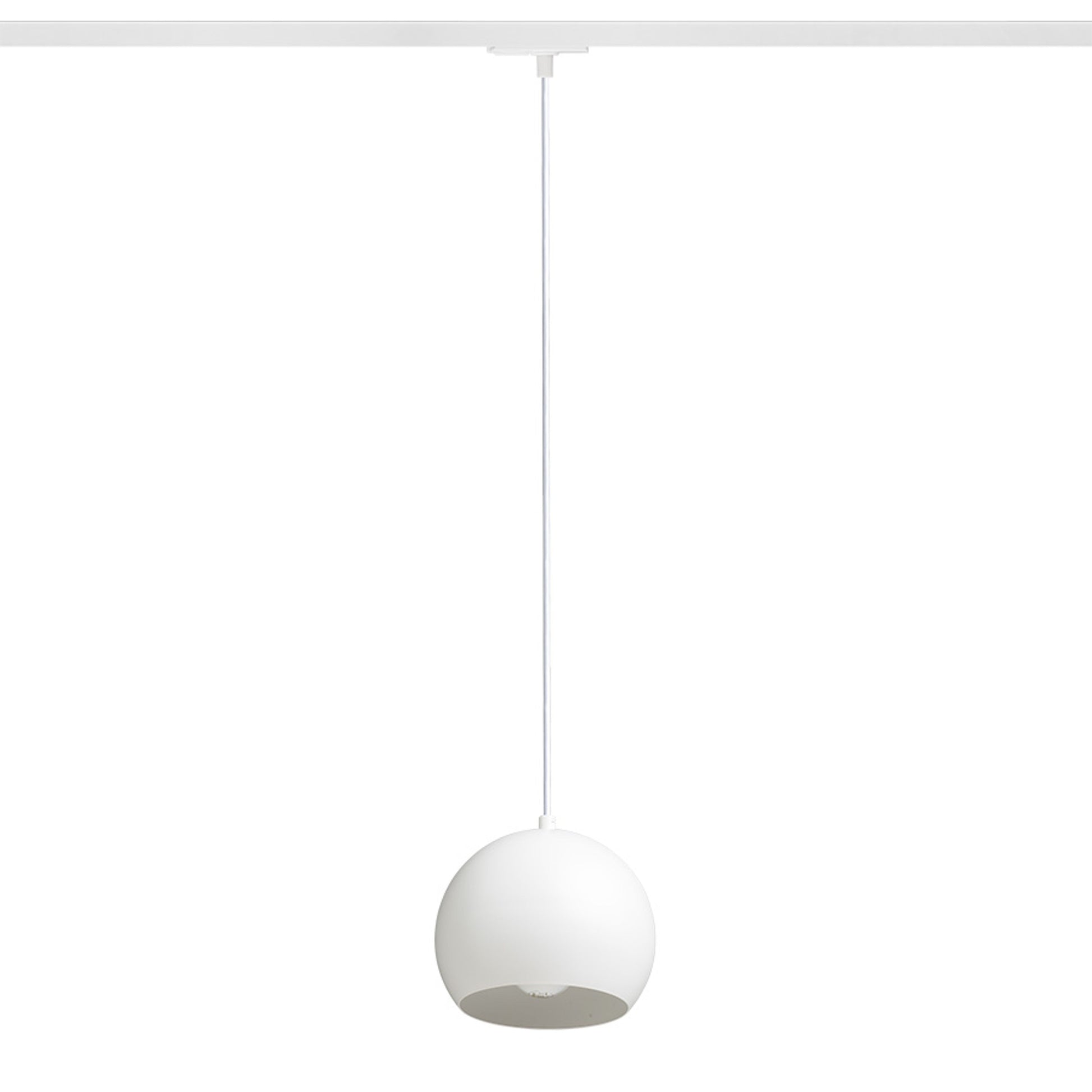 RENDL 1-circuit track system AGNETA for 1-circuit tracks pendant white  230V LED E27 11W R13970 2
