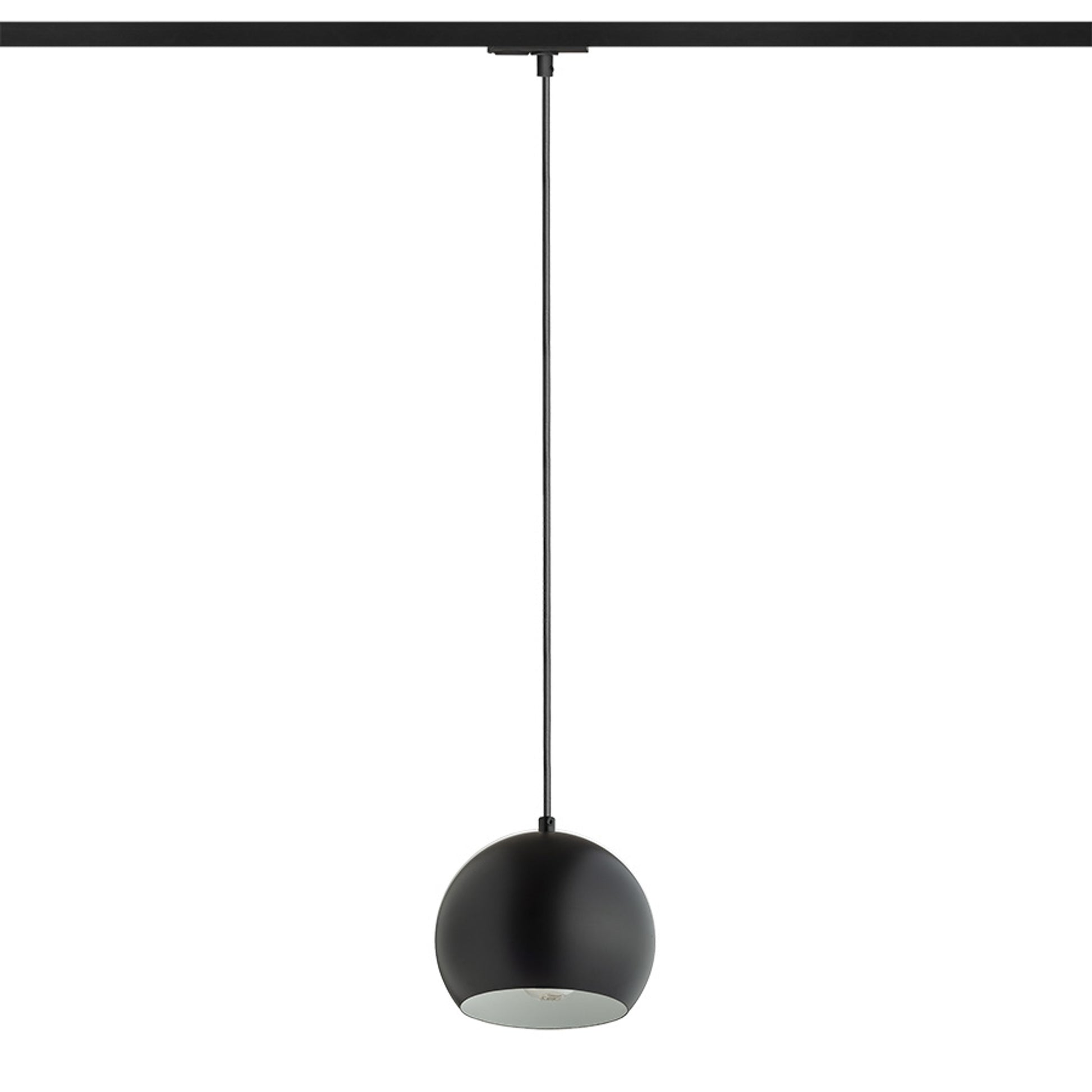 RENDL 1-circuit track system AGNETA for 1-circuit tracks pendant black  230V LED E27 11W R13971 2
