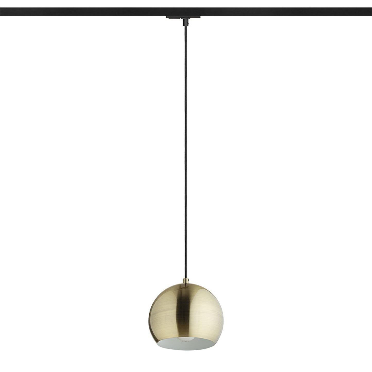 RENDL 1-circuit track system AGNETA for 1-circuit tracks pendant  brushed brass 230V LED E27 11W R13972 1