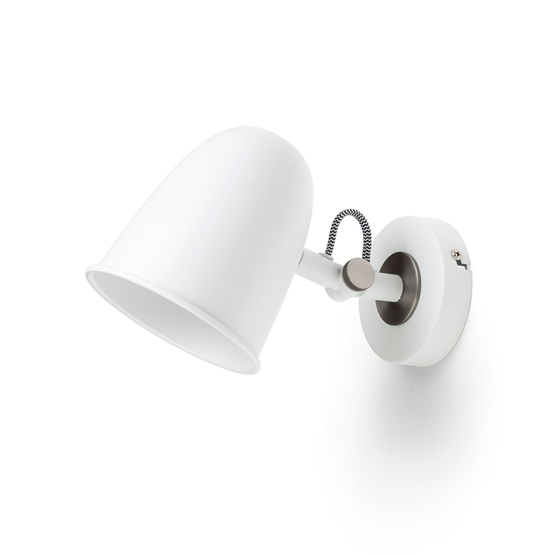 RENDL spotlight DANNY wall white matt nickel 230V LED E14 5W R14185 6