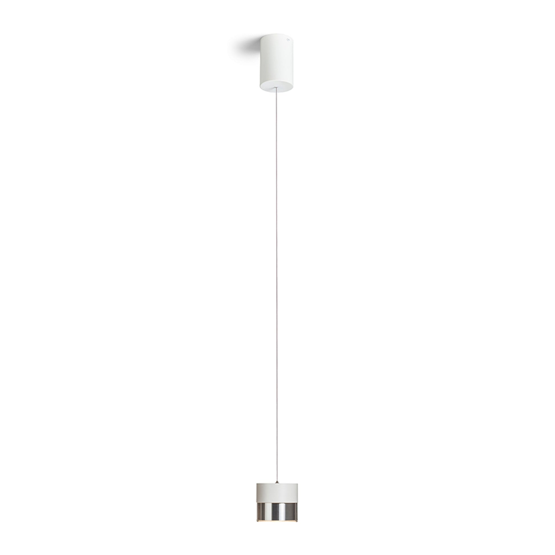 RENDL pendant lamp JUNIPER height adjustable pendant white chrome 230V LED 15W 30°  3000K R14218 1
