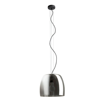 RENDL pendant lamp ORLANDO 35 pendant smoke-colored glass/black 230V LED E27 24W R14396 1